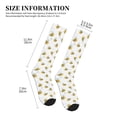 thumbnail image 2 of Lsque Bee Pattern Sport Compression Socks for Men & Women 15-20 mmHg Knee High Nurse Pregnant Running Medical and Travel Athletic, 2 of 6
