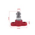 thumbnail image 4 of Bloque de terminales M10, bloque de distribución de batería de 12 V-24 V, unión de bornes de batería Rojo, 4 of 8