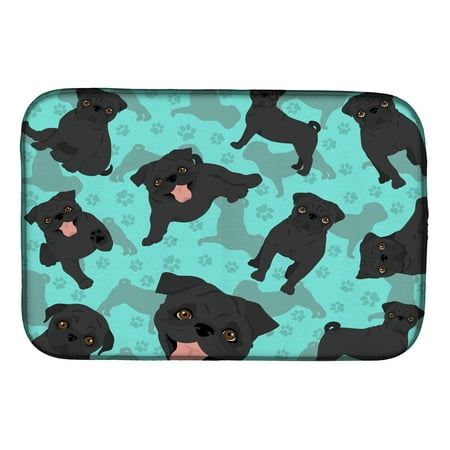 

Black Pug Dish Drying Mat 14 in x 21 in