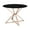 Multi-color, variant on Furniture of America Poh Contemporary Round Glass Top Dining Table, Chrome
