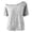Light Gray, variant on Shirts for Girls High Neck Short Sleeve Kids Grey T Shirt Casual Base Girls Outfits Size 7-8 Years