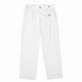 thumbnail image 5 of Mens Linen Casual Dress Pants Old Money Pleated Wide Leg Baggy Vintage Relaxed Fit Slacks Work Office Trousers White S, 5 of 5