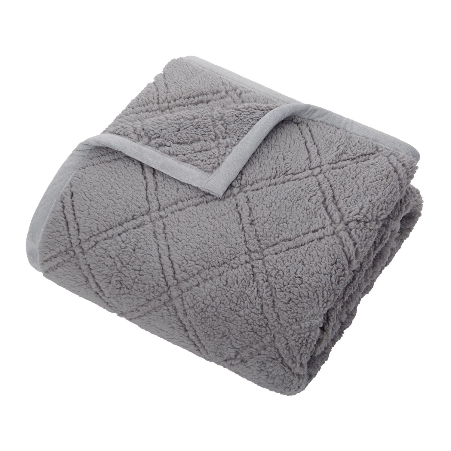 Jeté en sherpa matelassé hometrends