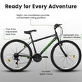 thumbnail image 3 of POVANLI  26" Mountain Bike,21-Speed Dual V-Brake Mountain Bike,Ergonomic High-Carbon steel Frame Black, 3 of 7