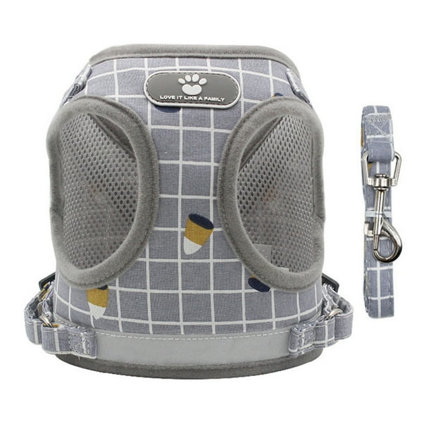 Cat Harness and Leash Set for Walking, Escape Proof Adjustable Kitten