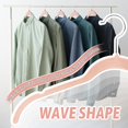 thumbnail image 6 of Premium Velvet Shirt Hangers 50 Pack, Non-Slip 360° Swivel Hook Space-Saving Felt Hanger, Slim Flocked Hangers for Blouses, Strappy Dresses, Tank Tops(Pink), 6 of 14