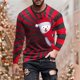 thumbnail image 1 of Blusas y camisas de manga larga con cuello redondo para hombre, estilo casual, cuello redondo, manga larga, camiseta estampada de Halloween, blusa de poliéster para hombre., 1 of 5