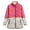 Hot Pink, variant on Women's Vintage Water Color Floral/Birds/Trees Print Quilted Jacket Snap Button Padded Lightweight Coat with Pockets (Coffee M)