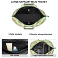 thumbnail image 2 of Forest Frog Travel Tote Bag, Green Frog and Mushroom Print Weekender Duffel, Nature Pattern Lightweight Multipurpose Carry-on, 2 of 5