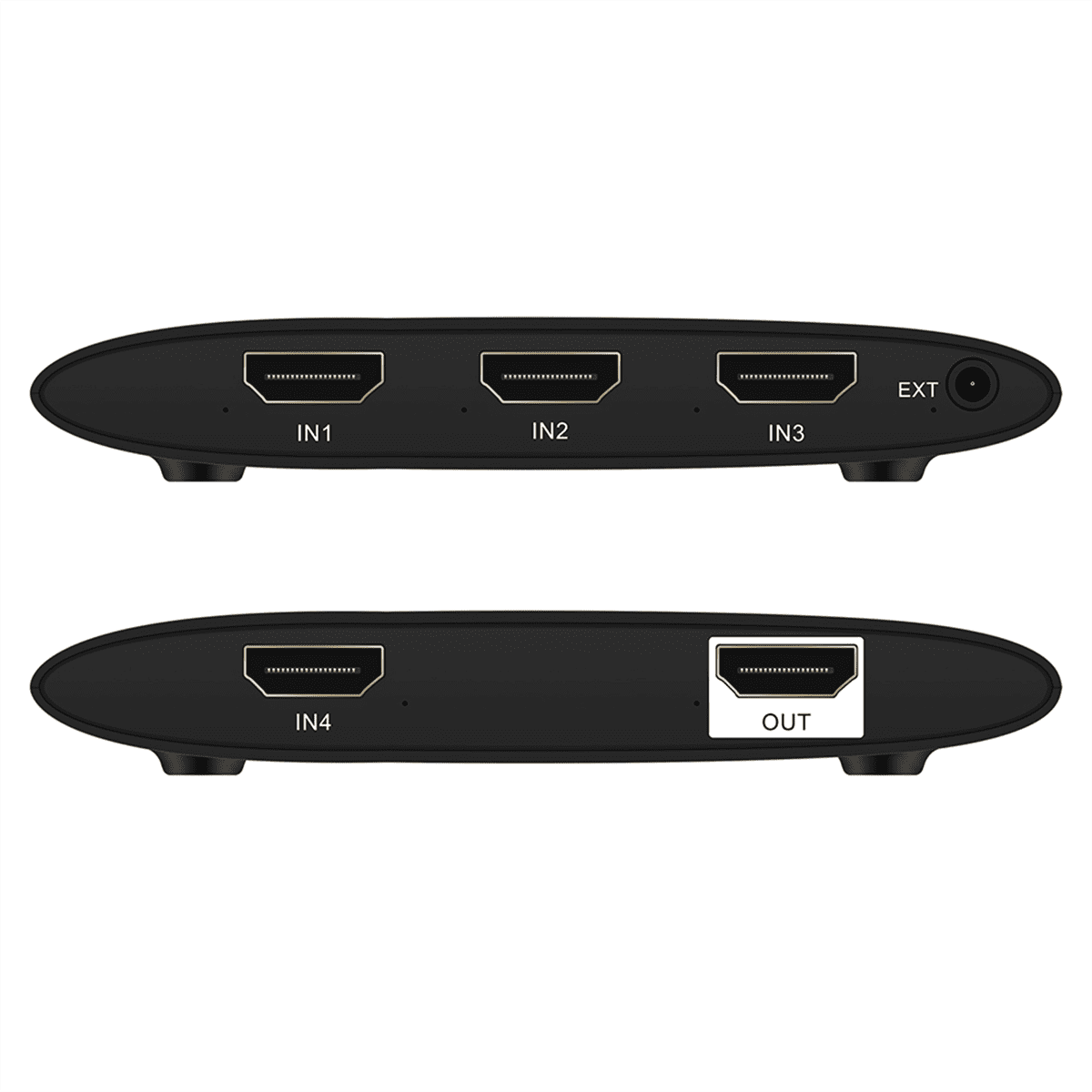 USB KVM Switch Shared Controller Hub Adapter USB 4 Input 4 Output for Laptop Printer Keyboard Mouse Monitor US Plug,1 * 4 * 4 USB computer mouse and keyboard sharing switch kit,Black