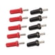 thumbnail image 3 of Enchufe 10 Uds Conector Tipo Banana Rojo Negro 4mm Ranura Cruzada Adaptadores Tipo Soldadura Chapados En Oro Para Cables De Altavoz, 3 of 7