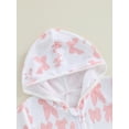 thumbnail image 4 of SUNSIOM Robe de Plage à Manches Courtes à Capuche avec Nœud pour Filles, 4 of 6