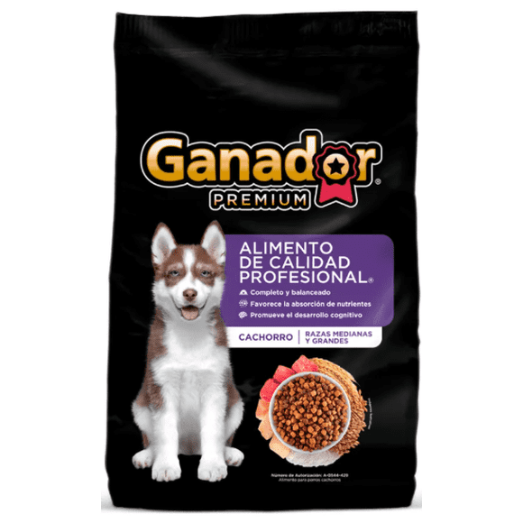 Croquetas Para Perro Ganador Premium Cachorro Razas Grandes 20 Kg