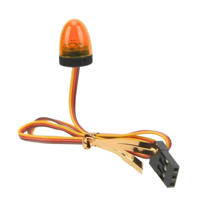 Rc RC Car Alarming Light 5 Light Modes High Simulation Round Compact 10x15mm LED Warning Light for 1/10 RC Car