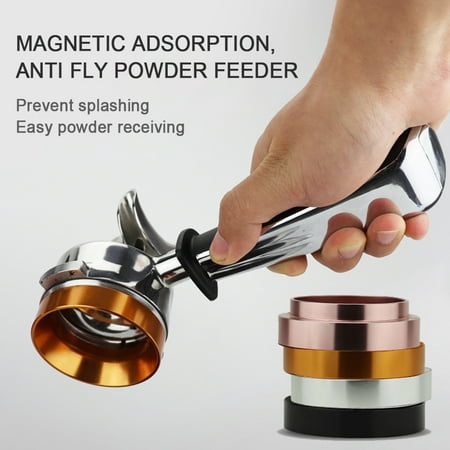 

Farfi 51/54/58mm Magnetic Espresso Coffee Powder Container Dosing Ring for Grinder