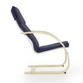 thumbnail image 3 of Guidecraft Teachers Rocker Blue Chair, Cushioned Classroom Chair for Adults with Wooden Frame, Weight Limit 250 Pounds, 3 of 4