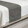 thumbnail image 2 of Abstract Bed Runner, Geometric Maze Like Layout of Symmetric Stripes Graphic Structure, Decorative Accent Bedding Scarf for Hotels Homes and Guestrooms, Twin, Dark Grey and Eggshell, by Ambesonne, 2 of 2