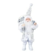 Lokieas Standing Flannel Santa Claus Doll Ornament Christmas Decoration Doll Pendant