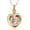 Gold-Purple, variant on Heart Ashes Cremation Jewelry Moon and Stars Urn Necklace for Ashes - Cremation Urn Pendant Memorial Keepake Funeral Necklace Jewelry Gifts for Women Wife Mother