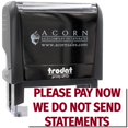thumbnail image 1 of Large Self-Inking Please Pay Now No Statements will be Sent Stamp, Trodat Printy 4913, Press and Print Stamping, Impression Size 7/8" x 2-1/4", Up to 10,000 Impressions - Burgundy Ink, 1 of 10