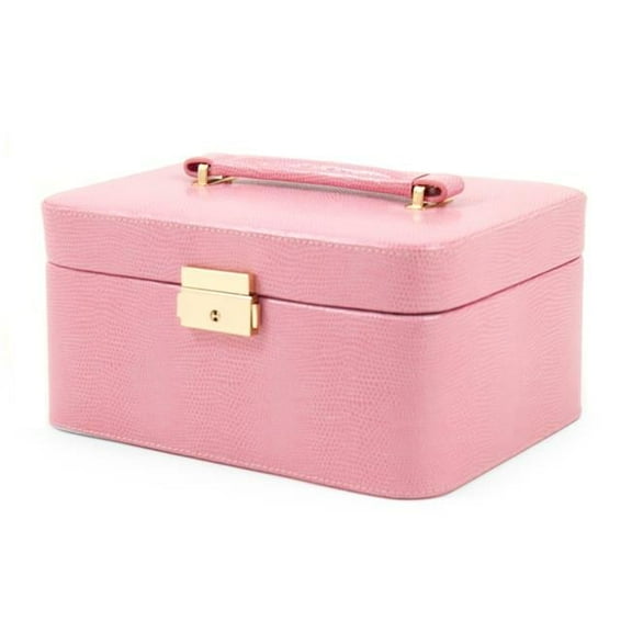 International Jewelry/Watch Case, Pink Leather, T.P