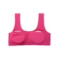 thumbnail image 4 of INSPIRE CHIC Training Cotton Wire Free Comfort Removable Pad Vest Tops Bra Fuchsia, 4 of 6