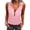 Pink, variant on Womens Vests Dressy Lapel Tank Top Casual Graphic Zip Up V Neck Tunics Halter Sleeveless Slim Fit Tunic Tops Blouse Tshirts Summer Tank Tops Women Pink XXXL