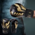 thumbnail image 5 of Muay Thai Competition Gloves Pu Leather Sponge Boxing Gloves Sport Supplies (6OZ Black), 5 of 10