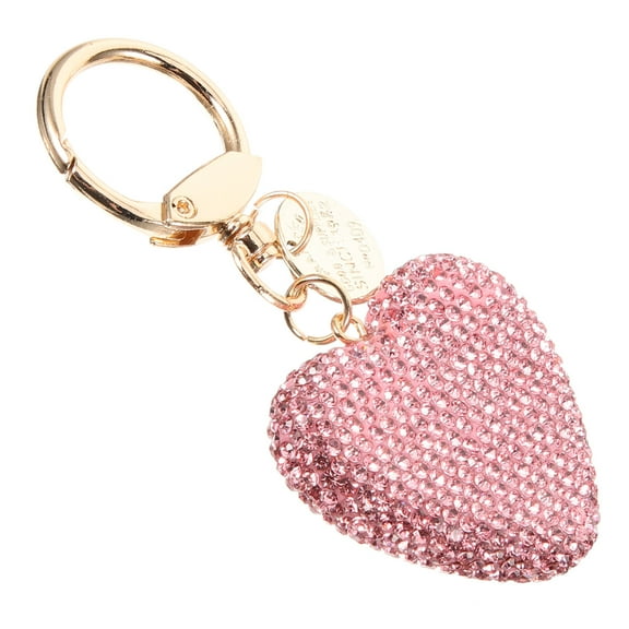 DECORNIJIA Keychain Metal Diamond Encrusted Shaped 1Pcs 4.1x2x0.8in
