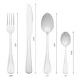 thumbnail image 2 of Unique Bargains Stainless Steel Silverware Set with Spoons and Forks Silver 4 Pcs, 2 of 6