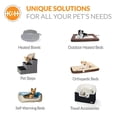 thumbnail image 2 of Cama Elevada para Mascotas K&H Pet Products Carbón Malla Negra Refuerzos Extraíbles Pequeña, 2 of 8