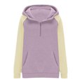 thumbnail image 5 of Fashion Plus Size Pullover Hoodie for Womens Zip Up Solid Color Blocked Loose Long Sleeved Hoodie Sweatshirt Long Sleeved-neck Top/shirt, 5 of 8