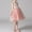 Pink, variant on Girls' Summer Short Sleeve Dress with Ruffled Lace Embroidery and Bow Detail