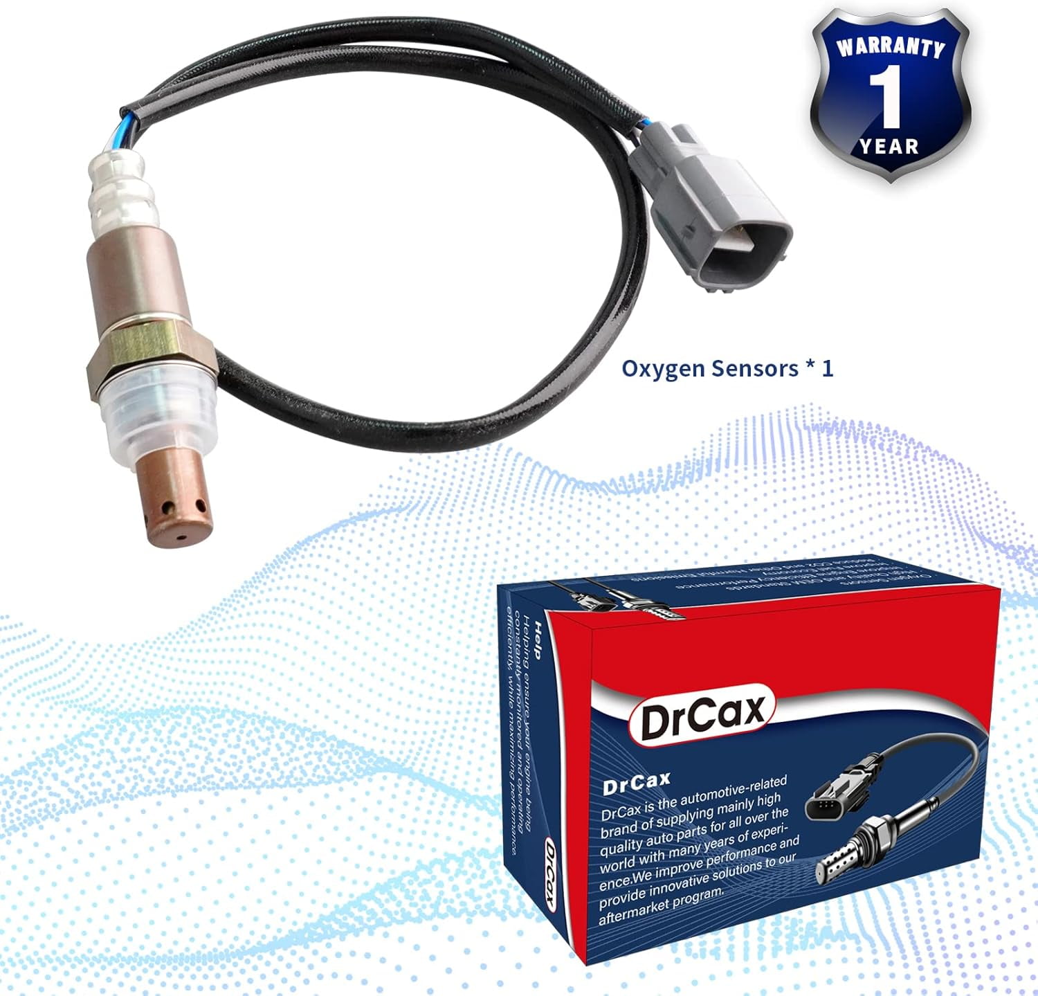 DrCax Oxygen O2 Sensor Heated Air Fuel Ratio Upstream 234-9041 15093 Compatible with Lexus Rx350 Toyota Camry Highlander RAV4 Solara Avalon Scion TC XB 2004-2010 Replace 213-2846 234-9044 15960