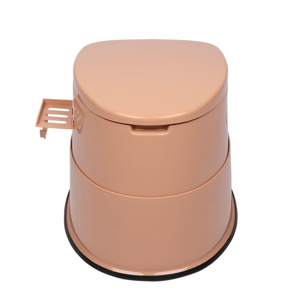 Portable Emergency Toilet , Non-Slip, Odorless, Leak-Proof, For Camping, Outdoors, Brown