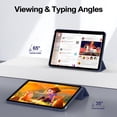 thumbnail image 5 of Case for iPad, Ultra Slim Lightweight Trifold Stand Smart Auto Sleep/Wake Cover, Soft TPU Silicone Back Case for iPad, 5 of 6