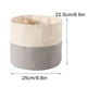 thumbnail image 3 of Cesta de pan Lino | Bolsa de almacenamiento de alimentos reutilizable grande de Ø22,5 cm, crema natural vegana, mantiene fresco el pan casero, multiusos para hierbas, champiñones, verduras | Regalo, 3 of 8