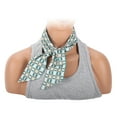 thumbnail image 3 of Unique Bargains 1 Pc Headband Patterns Satin Hairband for Women White Green, 3 of 6