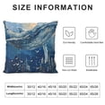 thumbnail image 5 of SHANXI Throw Pillow Covers Blue Ocean Fish Whale Dolphin Print Cushion Cover Soft Pillow Cases for Home Sofa Bed Chair Car Office Decorative 12x12in, 5 of 5