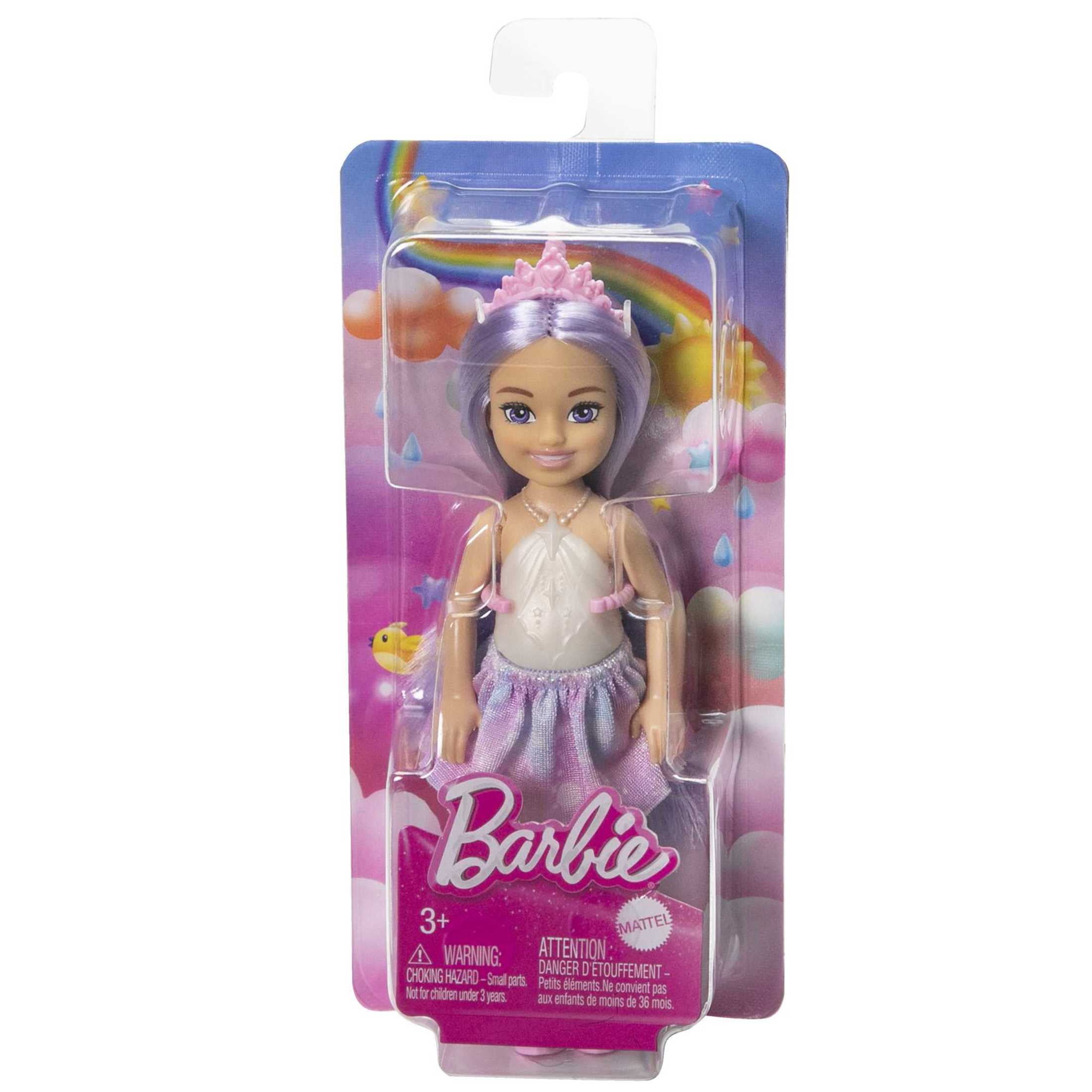 Unicorn-inspired Chelsea Barbie Doll with Lavender Hair, Unicorn Toys