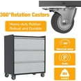 thumbnail image 4 of Towallmark 3 Drawer Metal Storage Cabinet,&nbsp;Heavy Duty Rolling Tool Cart With 4 Wheels, Mobile Tool Chest Organizer For Garage, Workshop, Home, Office, Warehouse, 4 of 6