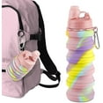 thumbnail image 2 of Botella de agua para niñas a prueba de fugas, sin BPA, plegable, 2 of 5