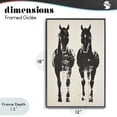 thumbnail image 4 of Stupell Industries Rustic Lodge Silhouetted Horse Couple Black Framed Giclee Art, 12 x 18, by Petals Prints Design, 4 of 8