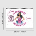 thumbnail image 4 of Clearance!Calendario de escritorio 2025,12 calendario de pared mensual con patrones variados, fácil de colgar, 4 of 9
