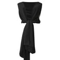 thumbnail image 5 of Outfmvch Pashmina Shawl Wraps for Women Pashmina Wraps for Women Ponchos Womens Shawl Bandanas for Women Hair Scarves Black L, 5 of 5