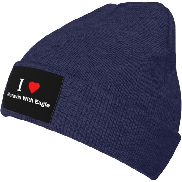 J'adore Moravia avec Aigle Tuque pour Hommes Femmes Chaude Douillette Bonnets Tricotés Tuque d'Hiver