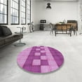 thumbnail image 3 of Ahgly Company Indoor Rectangle Patterned Violet Purple Area Rugs, 7' x 10', 3 of 6
