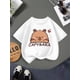 thumbnail image 1 of Creative Summer Patterned T-Shirt for Girls, Soft And Stretchy Comfortable Round Neck Short Sleeve Top, Shirt., 1 of 6