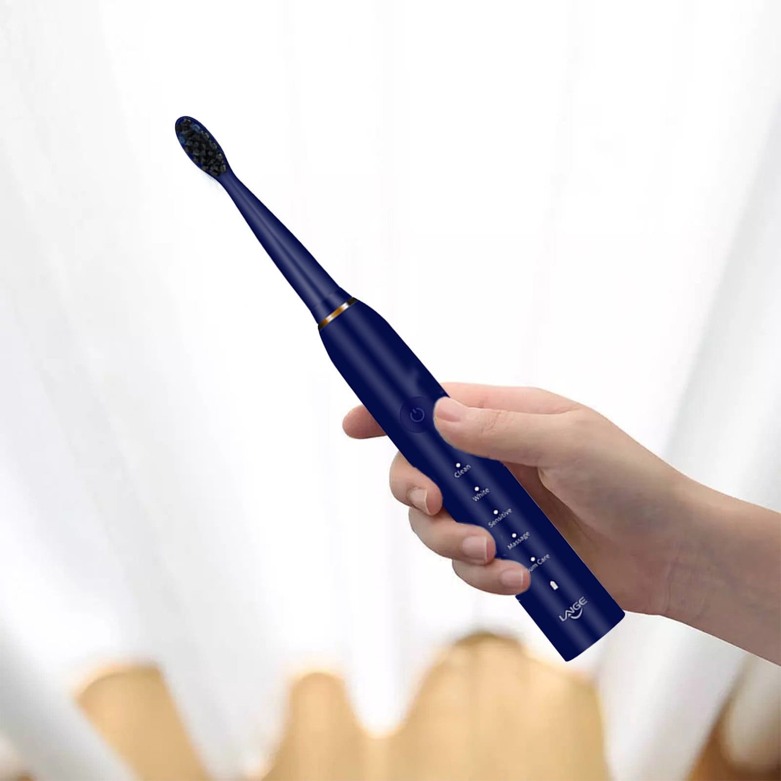 FFENYAN Electric Toothbrush With 2 Brush Heads 5 Modes Electric Toothbrush For Adults Travel Rechargeable Power Toothbrush With Timer