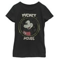 thumbnail image 4 of Disney Characters Happy Mickey Girl's Solid Crew Tee, Black, X-Large, 4 of 4